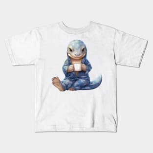 Komodo Dragon Wearing Pajamas Kids T-Shirt